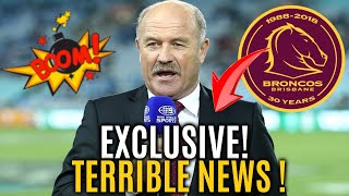 URGENT NOBODY WAS EXPECTING THIS BRISBANE BRONCOS LATEST NEWS [upl. by Nosinned]