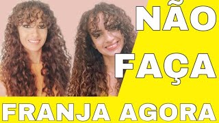 O QUE NINGUÉM TE CONTA SOBRE FRANJA EM CABELO CACHEADO  Olá Gi Marques [upl. by Nivat468]