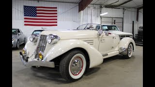 1935 Auburn Boat Tail Speedster Replica For Sale  Walk Around [upl. by Eseenaj179]