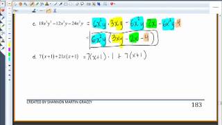 The Greatest Common Factor and Factoring By Grouping 6 1 [upl. by Juetta]