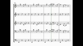 Cantina Band form Star Wars  Sheet Music Score The Chamberlain Brass [upl. by Rezeile]