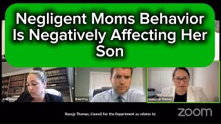 Negligent Moms Behavior Negatively Affecting Her Son  CPS Assessment Hearing familycourtplaylist [upl. by Ahsas813]