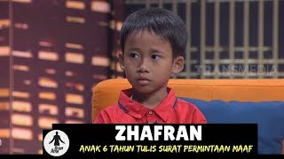 ZHAFRAN TULIS SURAT PERMINTAAN MAAF  HITAM PUTIH 180118 34 [upl. by Nyram]