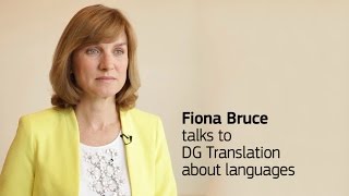 Fiona Bruce talks to DG Translation about languages [upl. by Havener563]