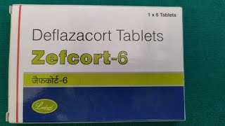 Deflazacort 6mg tablets review in hindi  Zefcort6 tablets [upl. by Ward]