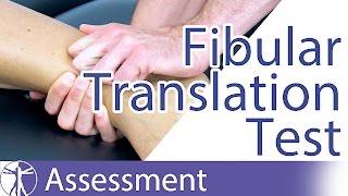 The Fibular Translation Test  Syndesmosis Injuries [upl. by Lait]