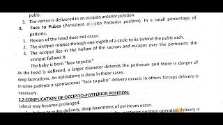 lec55 Obstratics LHV Mechanism of labour in Malpresentation [upl. by Novej]