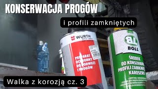 Konserwacja progów i profili zamkniętych  Walka z korozją cz 3 [upl. by Alin630]