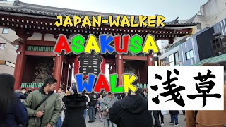 4kTokyo Asakusa Walking In Tokyo Japan Tour Guide [upl. by Kuehn]