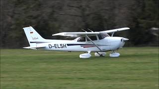 Cessna 172S Skyhawk  take off amp landing at RheinfeldenHerten [upl. by Schreib554]