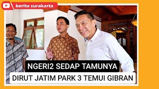 Ketemu Dirut Jatim Park 3  Gibran Mau Kerja Sama Wisata di Solo [upl. by Ettenahc292]