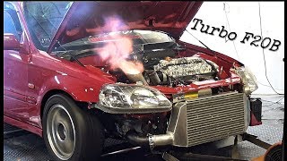 460hp F20B 6262 Civic Dyno Tune [upl. by Alodie]