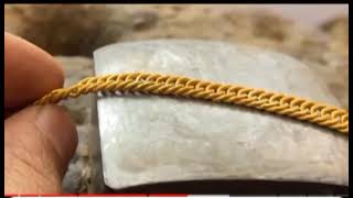 How 24K Gold Chain is Made  Gold Chain Necklace Making [upl. by Enirahtac880]