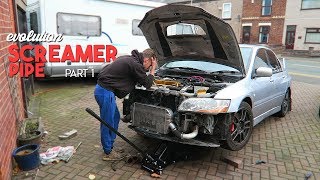 EVO 8 SCREAMER PIPE INSTALL part 1 [upl. by Vaden125]