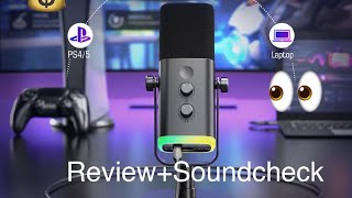 Fifine AM8T Review  Soundcheck  Deutsch mit unboxing [upl. by Revned369]