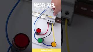 Manual Motor Starter with ThreePhase Motor and Indicator Light Test Button Demonstration [upl. by Dulcia913]