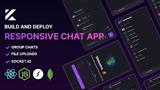 🔴 Realtime Responsive Chat App with React Nodejs Socketio and MongoDB with Group Chats [upl. by Muscolo]