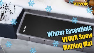 VEVOR Snow Melting Mat ❄️ 20quot x 5 Walkway NoSlip Heating Entrance Mat Waterproof [upl. by Enaujed433]