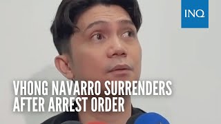 Vhong Navarro surrenders after arrest order [upl. by Ainolopa]