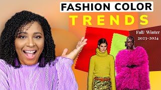 Fashion Color Trends Fall 2023 Winter 2024  Pantone Colors [upl. by Nodearb]