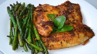 Tilapia Fish Fillets with Asparagus  Healthy Recipe [upl. by Elita]