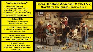 Georg Christoph Wagenseil 17151777  Quartet for low Strings  Sonata 3 in C [upl. by Yahsed512]