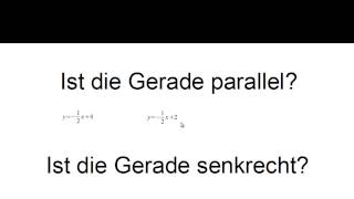 10 MathematikNachhilfe Funktionsgleichung aus Graphik bestimmen parallele und senkrechte Geraden [upl. by Enyala]