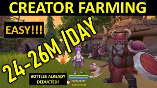 CREATOR FARMING UPTO 26M PER DAY [upl. by Letch]