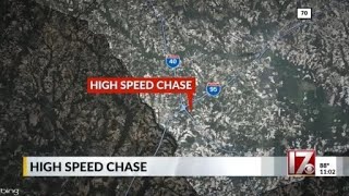 I40 chase that hit 150 mph ends in crash near Benson [upl. by Neelyhtak]