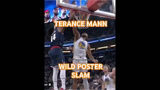 Terance Mann Wild poster slam and Win  Warriors vs Clipper nba nbahighligths [upl. by Nide]