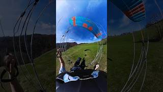 landing a speedwing with tailwind😅 paragliding parapente speedflying speedwing gleitschirm [upl. by Ailak]