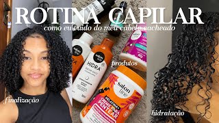 rotina capilar 🪮  como eu cuido do meu cabelo cacheado [upl. by Attenna277]