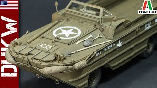 DUKW amphibious truck WW2 Italeri 135 scale model full build [upl. by Josephine]