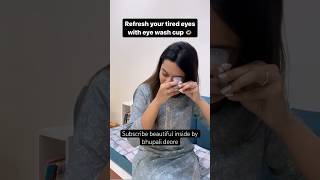 Eye wash cup helps to refresh your eyes and remove redness eyewash eyewashcup [upl. by Alexio]