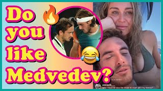 Stefanos Tsitsipas on quotDo you like Medvedevquot 😂 [upl. by Leraj]