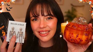 ASMR Tingly Fall amp Halloween Haul 🕯🎃🍂Anthropologie Etsy ColourPop [upl. by Eentihw]