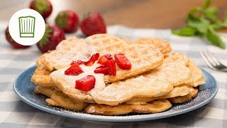 Vegane Waffeln backen  Chefkoch [upl. by Akinnor]