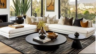 SOFT NEUTRAL LIVING ROOM DECORATING IDEAS 2024 INTERIOR DESIGNS [upl. by Ahsilrae]