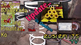 UPDATE SA 1K RPM CENTER SPRING 1K CLUTCH SPRING AT 13G FLYBALL l RUSI RFI 175 TV [upl. by Staw]