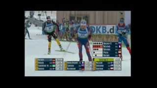 Biathlon WM in Ruhpolding 2012 Verfolgung der Damen [upl. by Borras]