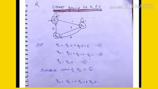 Convert Finite Automata to Regular expression using Ardens theorem  lecture116toc [upl. by Streetman760]