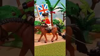 Playmobil Pirates vs Redcoats 🏴‍☠️ Ambush On The Island Stop Motion [upl. by Eldora]