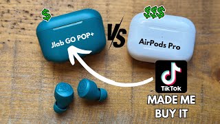 TikTok Made Me Buy It  Jlab Go Pop vs Airpods Pro [upl. by Darcie473]