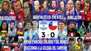 PRENSA E HINCHAS CHILENOS Y DEL MUNDO REACCIONAN A ARGENTINA 30 CHILE  SHOW DE LA SCALONETA [upl. by Eetnom]