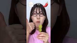 Grapes Stick Vs Spicy Sauce Eating Challengeshortvideo help kindness humanity [upl. by Anauqed]