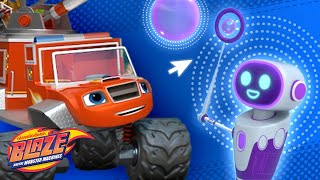 Blaze Fire Truck Monster Machine w Mega Bot Science Game for Kids  Blaze and the Monster Machines [upl. by Redneval]