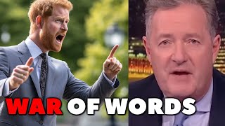 Prince Harry and Piers Morgan exchange public blows [upl. by Akcebar469]