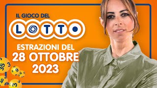 Estrazione in diretta del Gioco del Lotto e del Simbolotto di Sabato 28 Ottobre 2023 [upl. by Penman322]