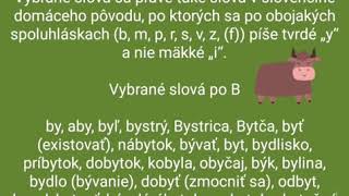 Diktát  Vybrané slová po B  pre tretiakov [upl. by Yeta605]