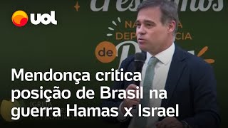 André Mendonça critica em culto a posição do Brasil em relação a Israel veja vídeo [upl. by Selima]